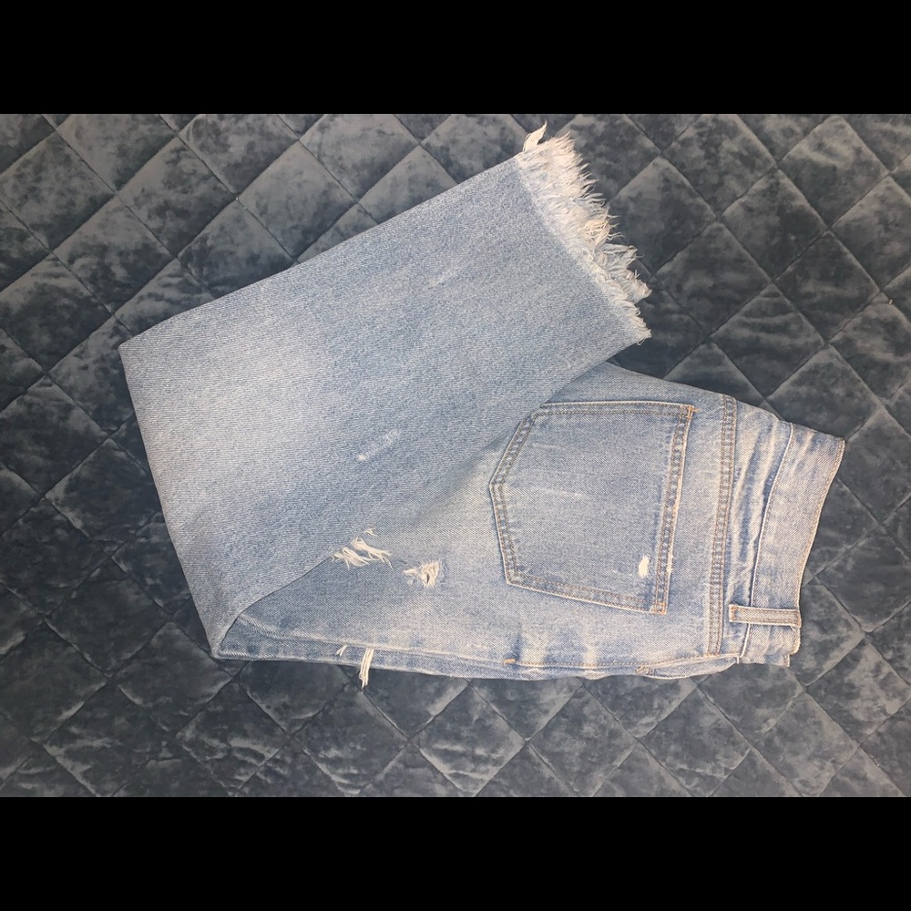 High waist wide leg jeans